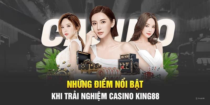 Những điểm sáng nổi bật quy tụ tại sảnh casino của King88